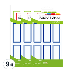 union plus 一般標籤貼紙 28 x 65 mm UL-2206, 藍, 9個