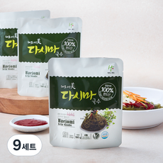 하이푸드 해조미 다시마국수 180g + 비빔소스 60g 세트, 240g, 9세트