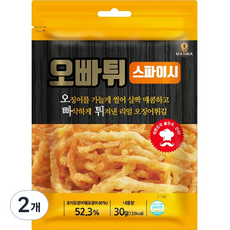 오빠튀 리얼 오징어 튀김 스파이시, 30g, 2개