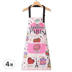 데이소이 빈티지 플로럴 주방 앞치마 ONE SIZE, 01 핑크, 4개