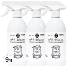 청솔 소독용 에탄올, 9개, 500ml