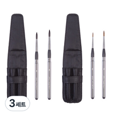 아트시크릿 휴대용 채색 브러쉬 SQ-676 + SP-575, SQ-676(4호R, 1혺), SP-575(1호R, 4호R), 3세트