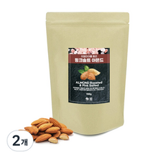 히말라야 핑크소금 구운아몬드, 500g, 2개