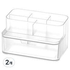 시스맥스 올리오 데스크 오거나이저, 투명, 2개