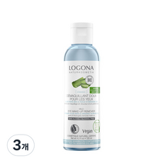 로고나 알로에 마일드 아이 메이크업 리무버, 125ml, 3개