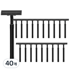 OnbU Clean Close 雙頭一次性剃須刀 黑色, 1入, 40個