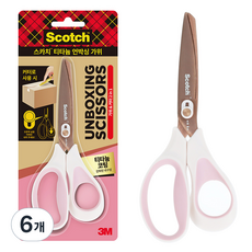 3M Scotch 鈦金屬開箱剪刀, 混合顏色, 6個
