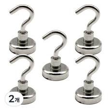 네오디움 원형 초강력 자석 걸이 16mm 5p, 2개