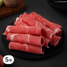 미국산 척아이롤 돌돌말이 불고기 샤브샤브용 (냉동), 5개, 700g