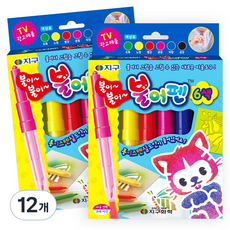 地球化學 吹吹筆, 6 種顏色, 12個