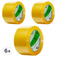 Shin Hung 封箱膠帶 輕包裝 57mic 透明 80m, 6個