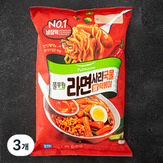 풀무원 라면사리 국물 쌀 떡볶이 2인분, 500g, 3개