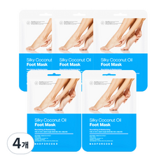 매드포코스 촉촉한 실키 코코넛 오일 풋마스크, 5개입, 4개, 16ml
