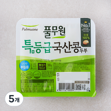 풀무원 특등급 국산콩두부 부침용, 300g, 5개