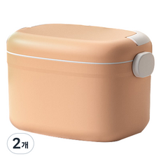 親切市集 多用途收納 簡約現代 急救 配件 藥品 整理盒 小款 粉紅色, 2個