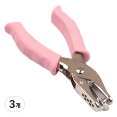 코히모 수동 종이 문서 펀칭 타공기 6mm 4W140, 1공, 3개
