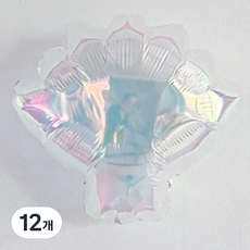 에드 반짝이는 생일파티 필름 풍선, 조개, 12개