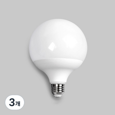 KDT LED 숏타입 볼전구 12W G95, 주백색, 3개
