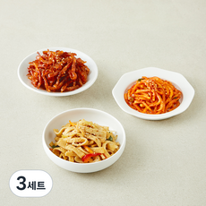 비움반찬 베스트 간장어묵볶음 120g + 무생채 200g + 쥐포양념무침 60g 세트, 3세트