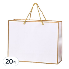 마켓감성 봄사랑 쇼핑백, 골드프레임, 20개