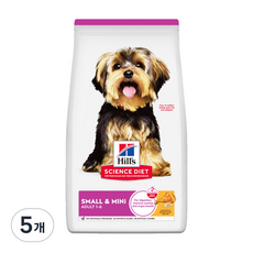 힐스사이언스다이어트 강아지 스몰 앤 미니 기능성 사료, 어덜트, 1.5kg, 5개
