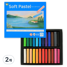 하시 소프트 롱 파스텔, 24색, 2개