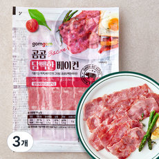 곰곰 담백한 베이컨, 75g, 3개