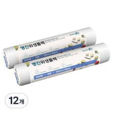 명진 쓰기편한 위생롤백 30 x 40 cm, 대(L), 12개, 200개입