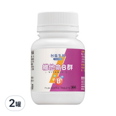 TAIYEN 台塩生技 維他命B群膜衣錠, 30錠, 2罐