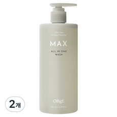 OBge 남성용 오브제 맥스 올인원 워시, 2개, 500ml