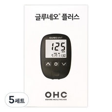 오상헬스케어 글루네오 플러스 혈당측정기, 5세트