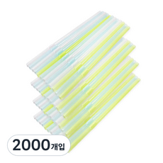 AGAFURA 可彎免洗吸管 21cm, 500支, 4包