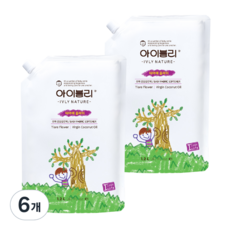 Eyevery Nature 嬰兒織物柔軟劑 Tiare 花香補充裝, 1.2L, 6個