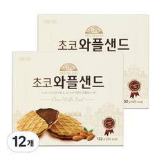 巧克力夾心鬆餅餅乾, 12盒, 132g