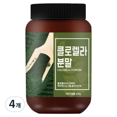 건강스토리 클로렐라 분말, 4개, 200g
