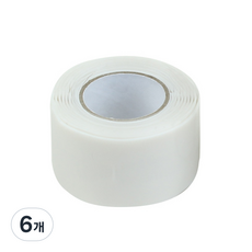 세인티에프 초강력 누수 밴드 2.5cm 화이트, 6개