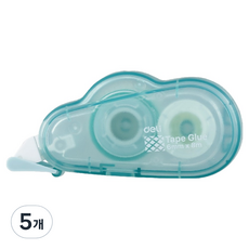 델리 구름 양면 풀테이프 6mm x 8m, 코발트블루, 5개