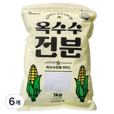 한울식품 옥수수 전분, 1kg, 6개