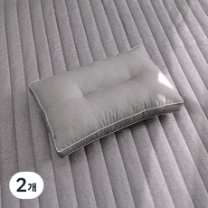 wooree&deco Shiny 弧形頸椎枕, 2個, 灰色