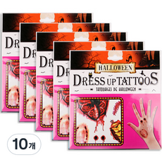 PARTYHAE 萬聖節手部紋身貼紙, 瘀青, 10個