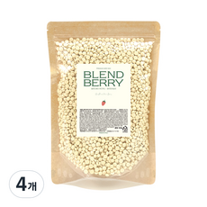 블렌드베리 화이트바닐라 제모 하드 왁스, 500g, 4개