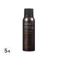 이니스프리 수퍼 화산송이 클레이 무스 마스크 2X, 1개입, 5개