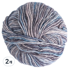 花朵棉花針織線, 2個, 17 藍灰色
