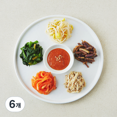 유쾌한팽락부부 친정나물 강된장 비빔밥, 200g, 6개