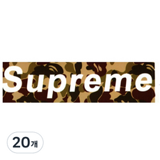 PartyBok.com Supreme 旅行用行李箱貼紙, ST_A01, 20個