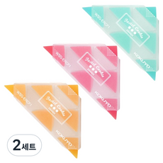 2Youngdesign 三角盒橡皮擦3入組, 隨機出貨, 2套