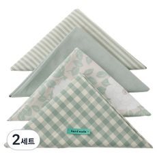 Chungage 碎布4種布料套裝, 2套, 牡丹花