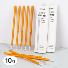 Tamsaa 六角橡皮擦鉛筆 HB 12入, 黃色, 10個