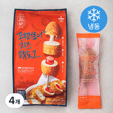 존쿡델리미트 페퍼로니 치즈 핫도그 (냉동), 80g, 4개입, 4개