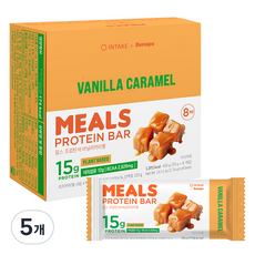 인테이크 밀스 프로틴 바 바닐라카라멜, 400g, 5개